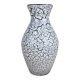 Crinkled ceramic vase West Germany, 1960s