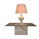 Rare Vintage Roche Bobois Travertine Table Lamp 1970s Design