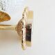 Golden mid century wall lamp by JSB Leuchten with glass ball shade