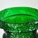 Mid-century modern green Italian glass vase by Wayne Husted for Stelvia, 1970s.