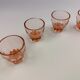 4 verres rose