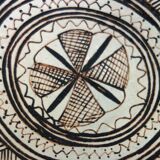 Old traditional pottery dish from the Rif, Morocco