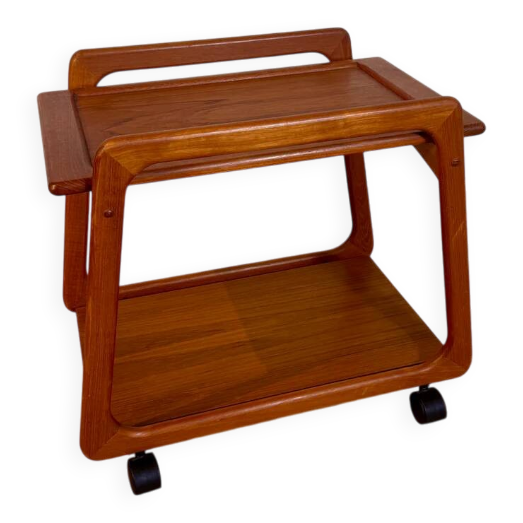 Danish teak bar cart, 1960s