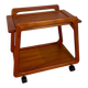 Danish teak bar cart, 1960s