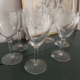 Large crystal glasses
