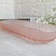 Vintage Pink Frosted Glass Bathroom Set Romantic Heart Decor