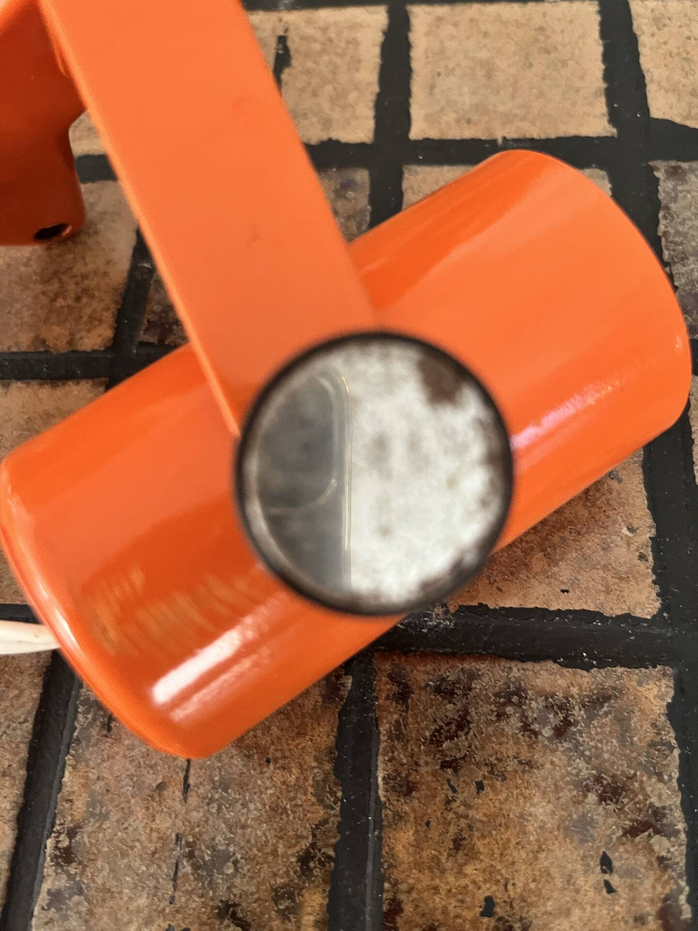 Orange spot pin