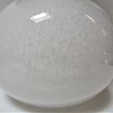 Shiny shiny vintage white Murano glass lamp