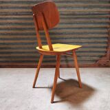 Pair of wooden chairs published by Ton 1960