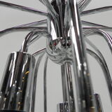 Vintage Sputnik lamp with 9 light points and 16 chrome globes