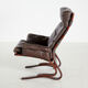 Leather lounge chair