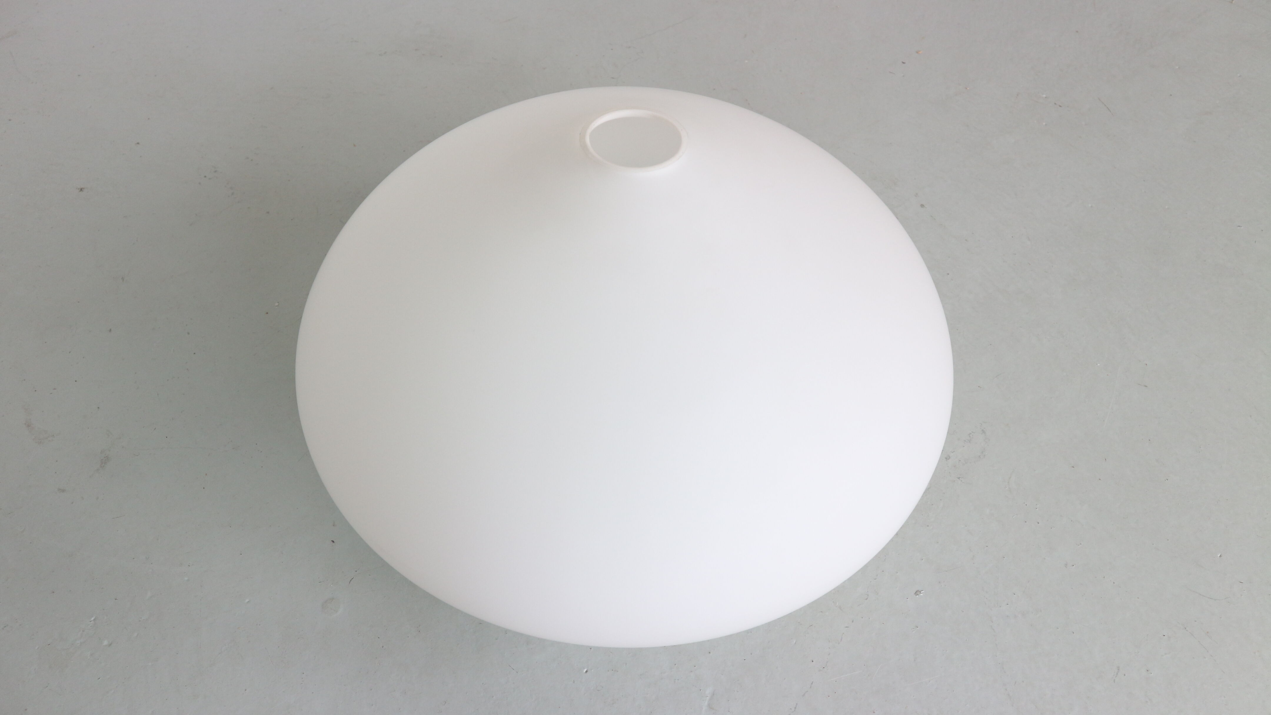 Large oval opaline glass candlestick Netherlands 1950s
