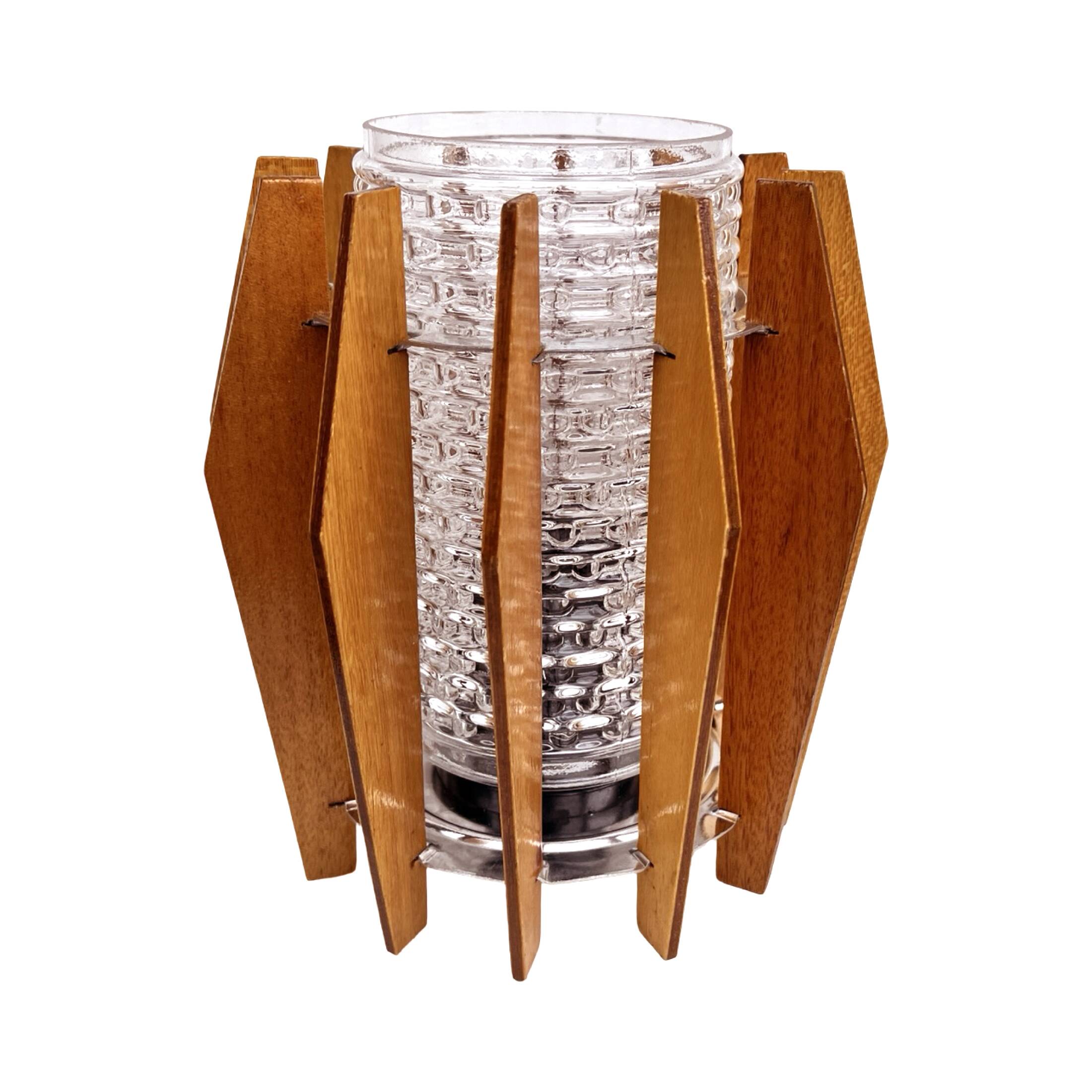 Night lamp, Dřevo Humpolec, Czechoslovakia, 1960s