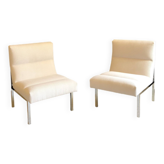 Pair of vintage easy chairs from the 70s.