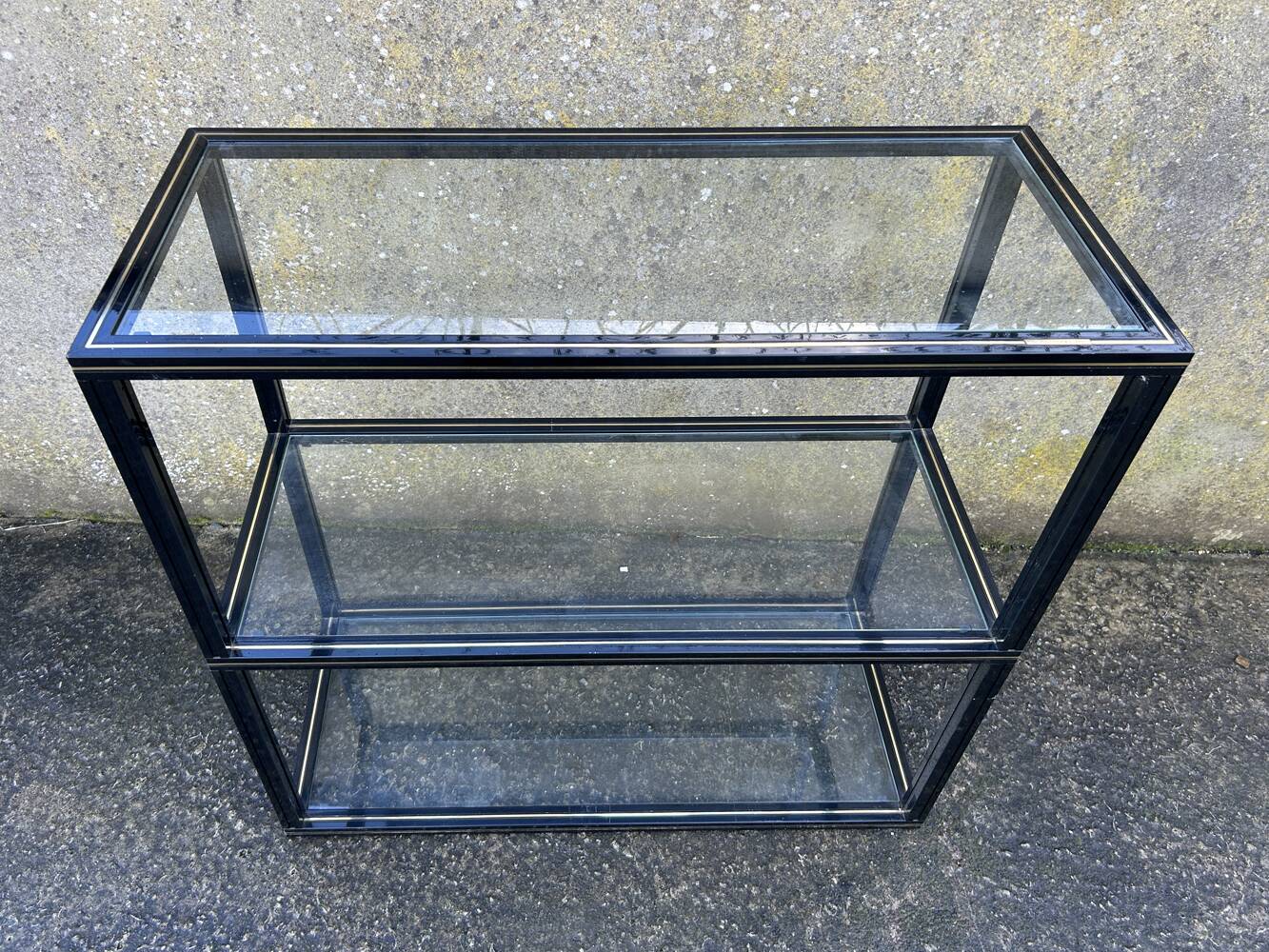 Pierre Vandel open shelf, Hollywood Regency model, vintage, 70s