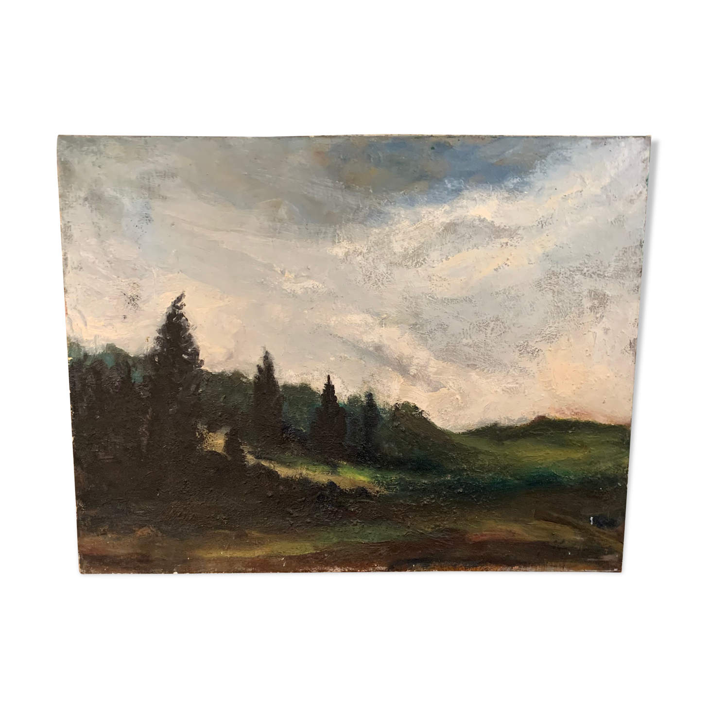 Rural landscape painting by Yetty Leytens