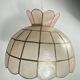 Mother-of-pearl and brass pendant light, 1970s