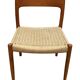 Set of 4 JL Moller model 75 chair by Niels Otto Moller Danish Design