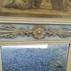 Louis XVI style trumeau mirror in patinated wood