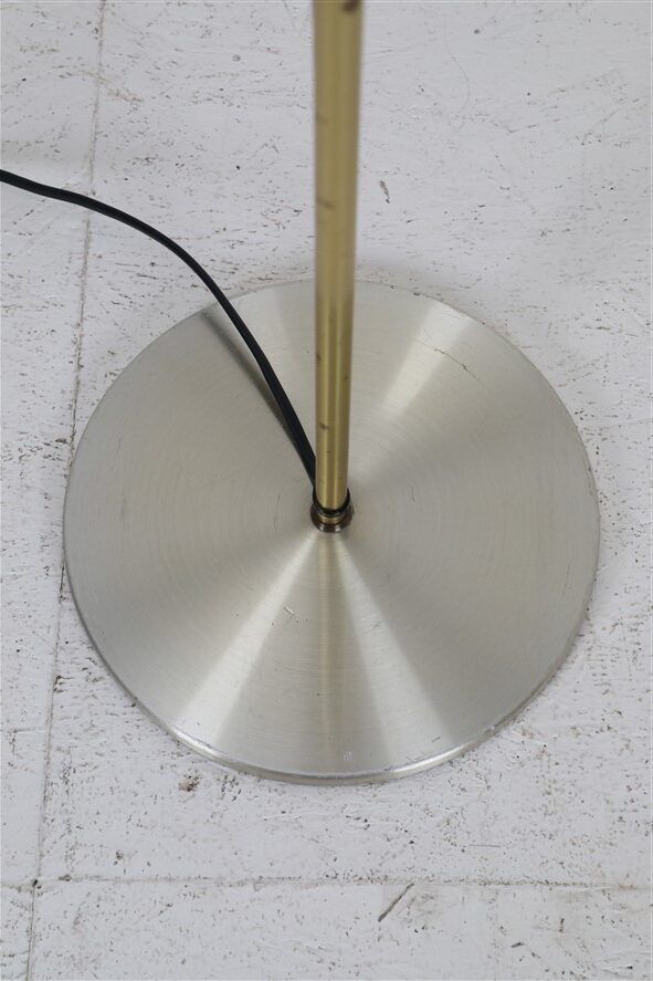 Lyskær Belysning double spot floor lamp / reading lamp / brass / 1970s / Danish modern design