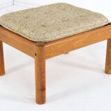 Mid century teak danish footstool domino mobler