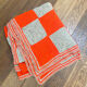 Vintage Granny Square Crochet Wool Throw