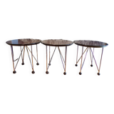 Set of 3 coffee tables 1970