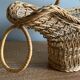 Vintage rattan bottle holder