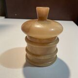 Pot with alabaster lid