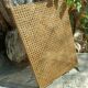 Vintage serving tray in resin and rattan cane
