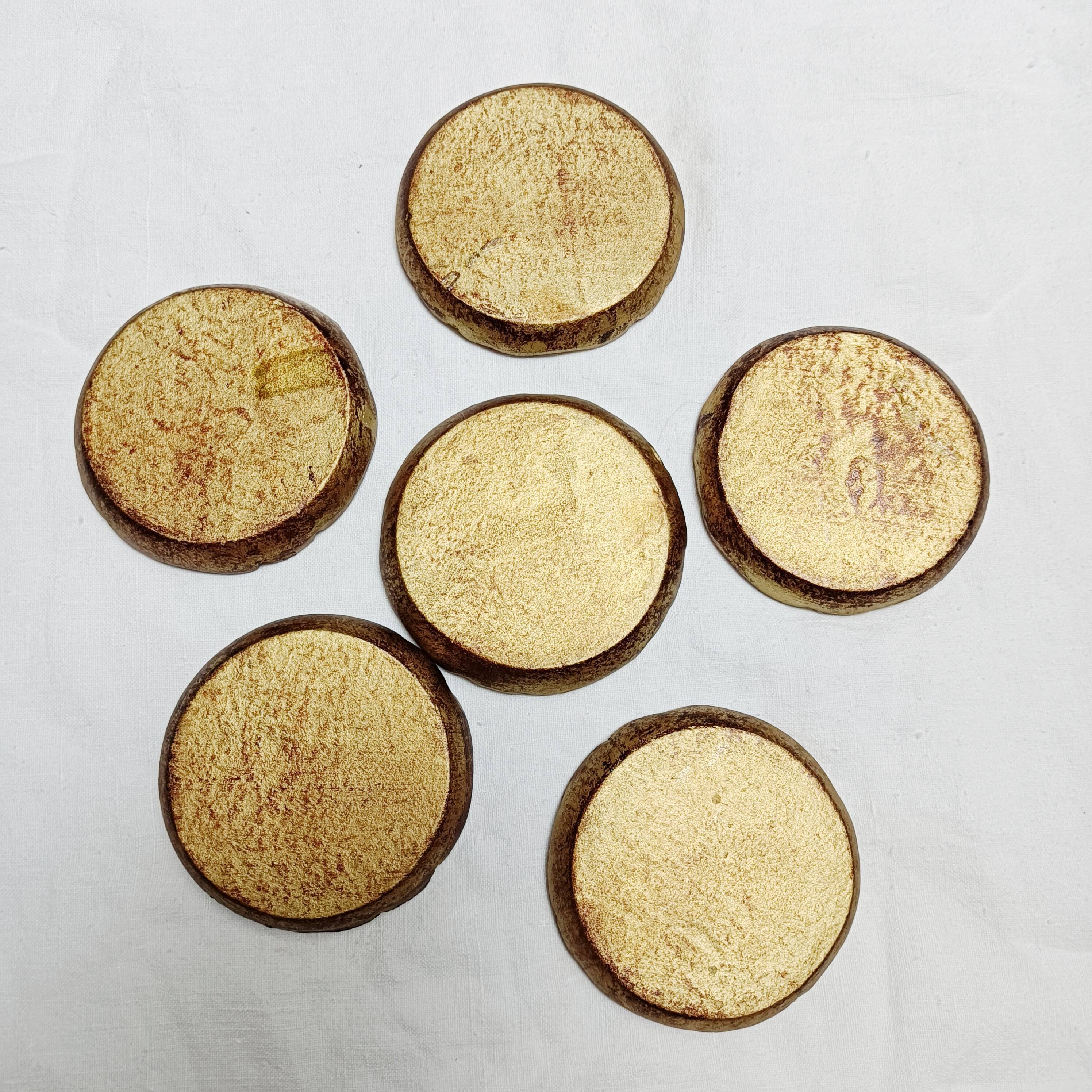 Set of 6 Venetian style coasters