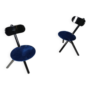 paire de tabourets pliables