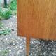 Commode en rotin ancien vintage pieds compas