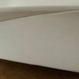 White leather sofa
