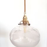 Walking lamp made with a vintage globe