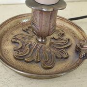 Lampe de chevet  en bronze - bougeoir  à main