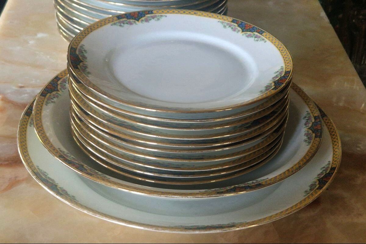 Limoges Porcelain Table Service – F. Legrand – Circa 1920