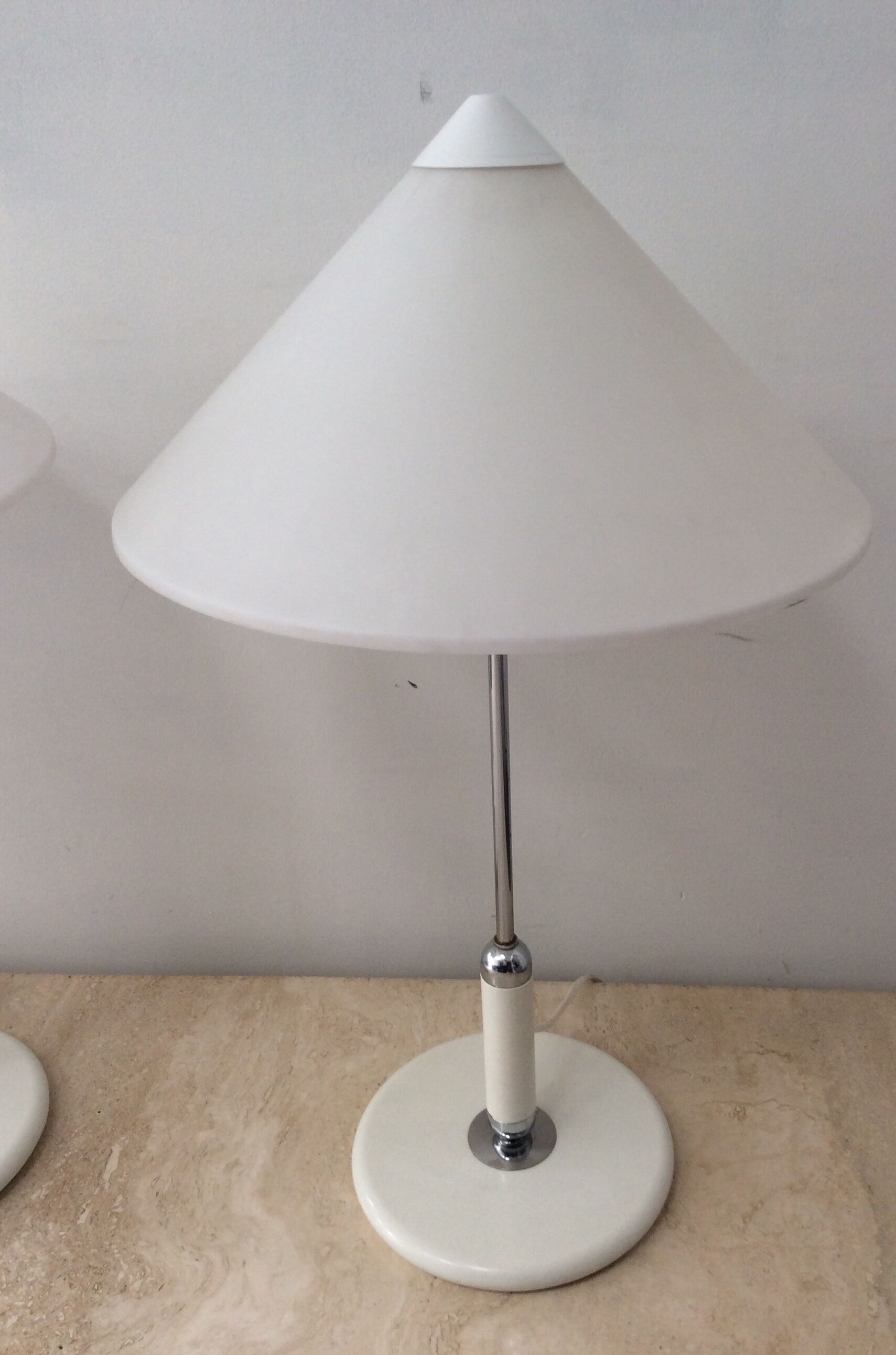 Pair of Aluminor lamps from the 70s