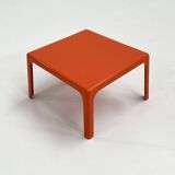 Orange Fiberglass Side Table, 1970