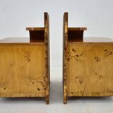 1938s Pair of Art Deco Bedside Tables, Czechoslovakia