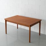 Dining table in teak by Henning Kjaernulf for Vejle Stole Møbelfabrik, Denmark, c. 1960s