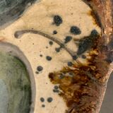 Glazed ceramic plate or cut
