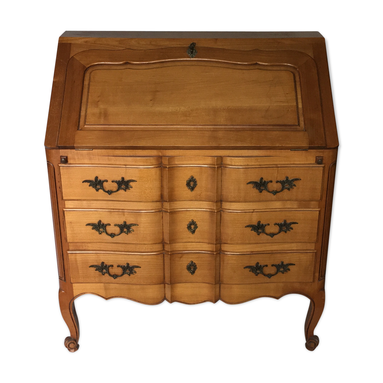 Louis XV-style cherry secretary