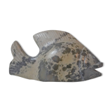Polished stone fish vintage paper press