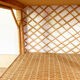 Pair of vintage wicker and rattan bedside tables