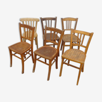 Set de 6 chaises bistrot