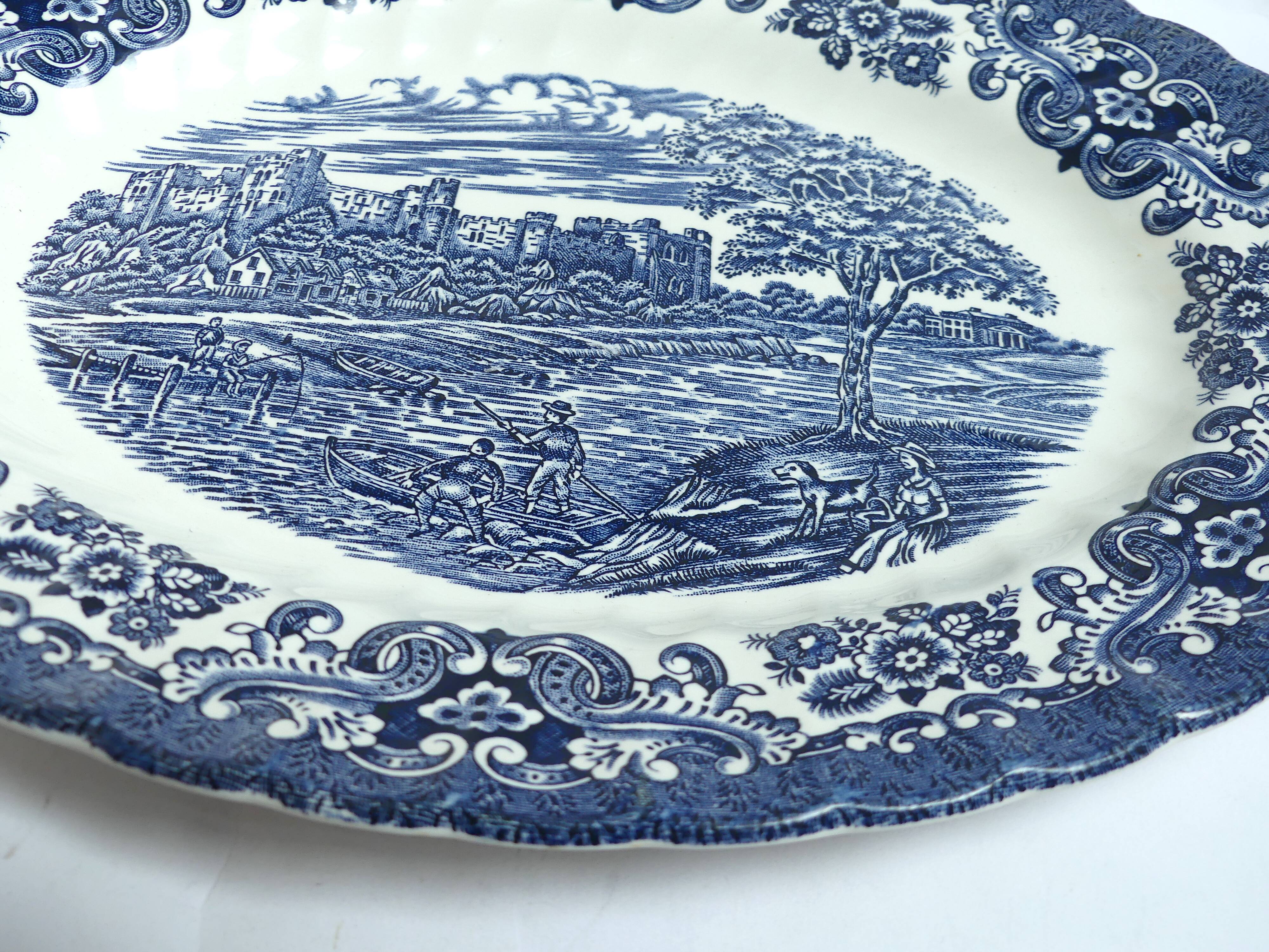 Oval English porcelain dish