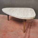 Travertine coffee table