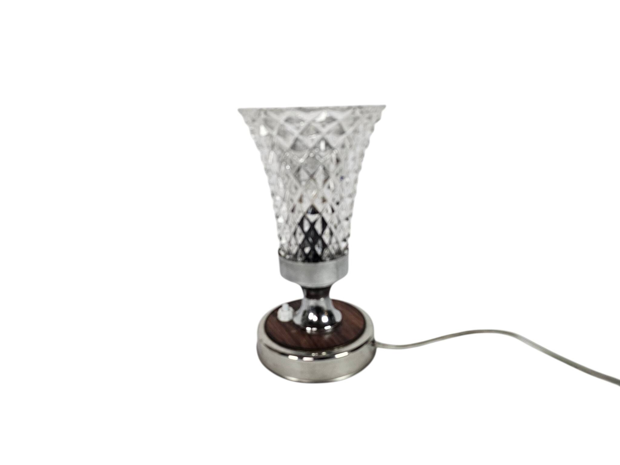 Vintage - Mid Century Modern - Chalice lamp - crystal - Italy - 60's