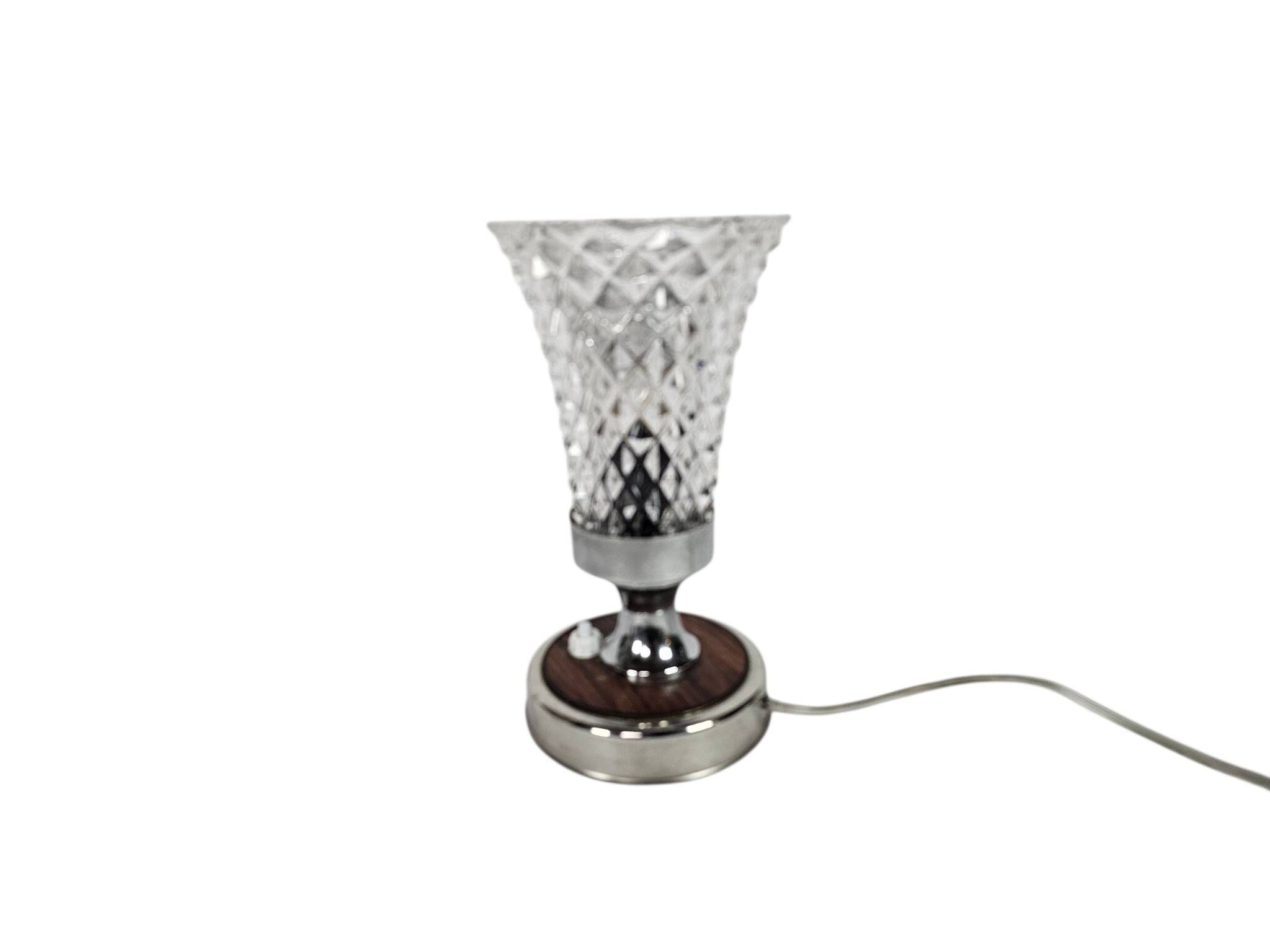 Vintage - Mid Century Modern - Chalice lamp - crystal - Italy - 60's